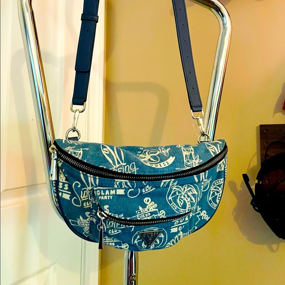 Guess Denim Crossbody Purse